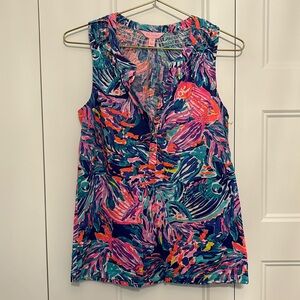 Lilly Pulitzer fish print tank top